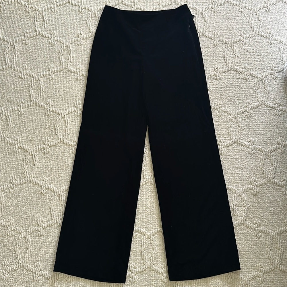 Loft Velvet Wideleg Pants